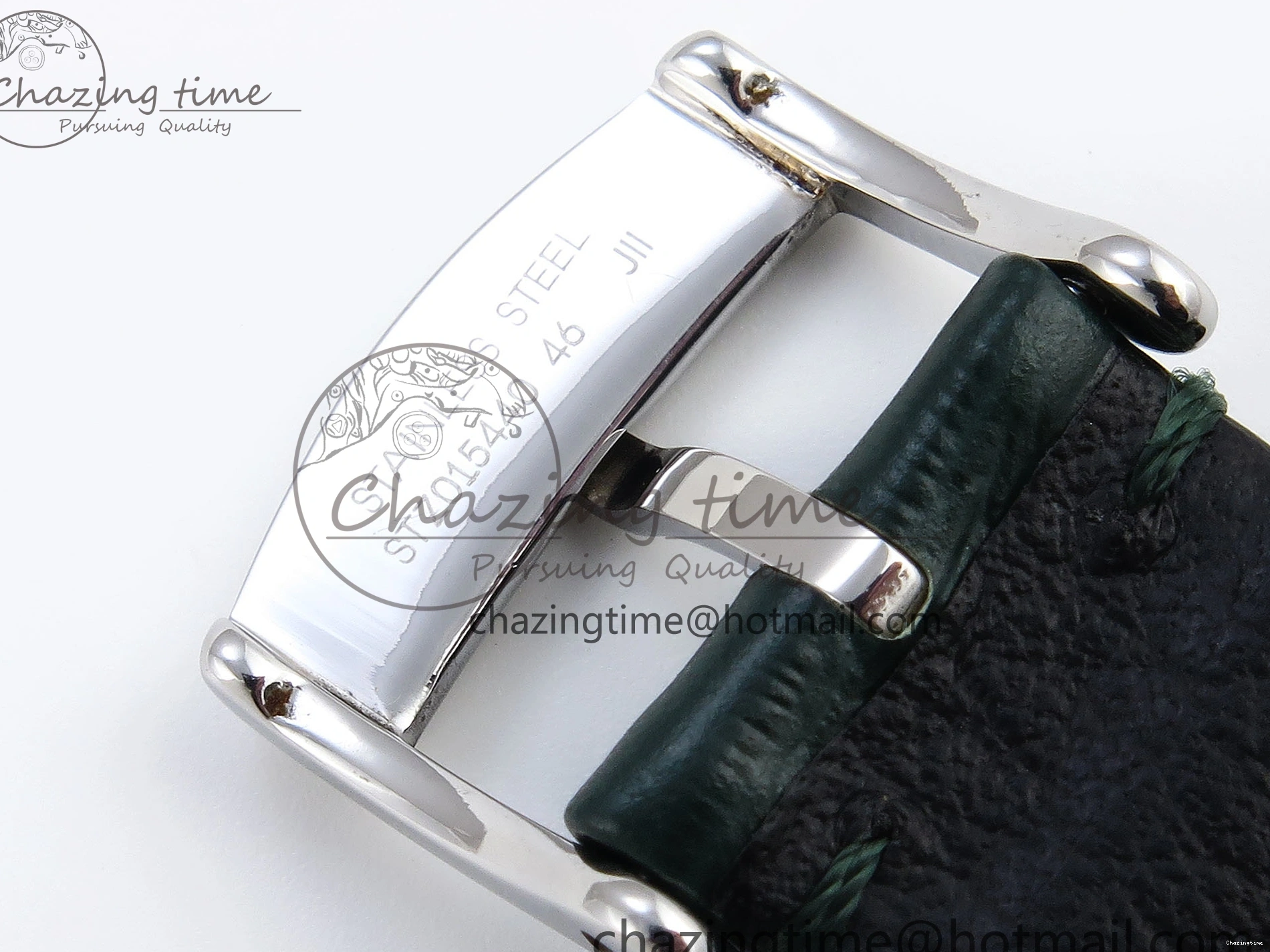 0215 Tailored De Ville Date SS MKF 1:1 Best Edition Dark Gray Dial Roman Marker on Black Leather Strap A 7740